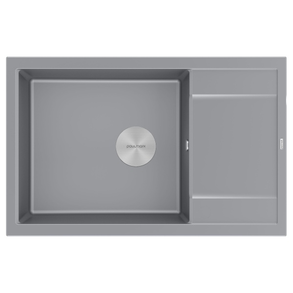 Мойка FLUGEN 60, IT-GRANIT, PM317850-GRM, серый металлик, 780х500 мм, Paulmark