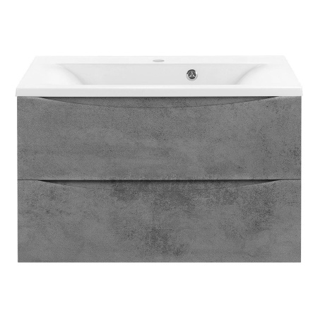 Тумба под раковину Vincea Mia 750 подвесная, 2 выкатных ящика soft close, Beton