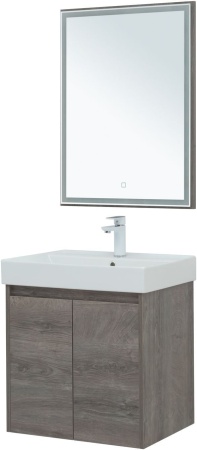 Мебель для ванной Aquanet Nova Lite 60 дуб рошелье (2 дверцы)