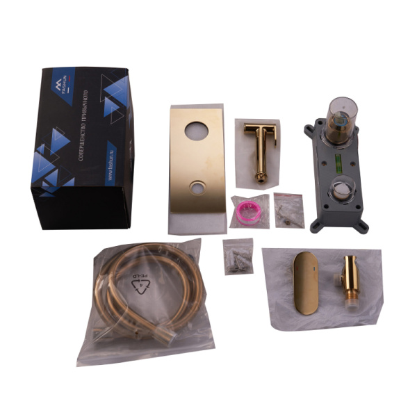 Гигиенический душ со смесителем FASHUN A7585-35, золото