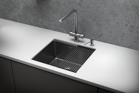Мойка для кухни Granula Kitchen Space 5045U сталь сатин, 50х44,5 см, прямоугольная