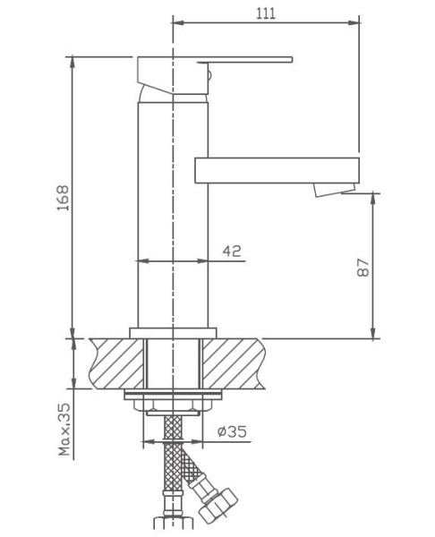 Смеситель для раковины Haiba HB1002