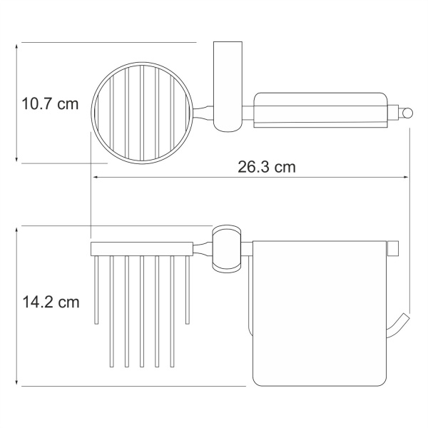 Держатель туалетной бумаги и освежителя WasserKRAFT Berkel K-6859