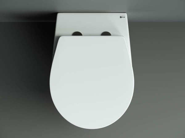 Подвесной унитаз Ceramicanova PEARL (безободковый), белый, CN8001