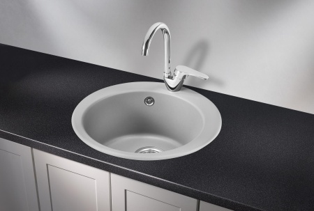 Мойка для кухни Granula 4801 алюминиум, D48 см, круглая