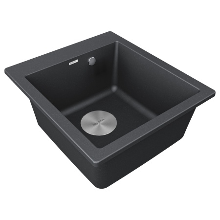 Мойка KANTE 45, IT-GRANIT, PM104651-BL, черный гранит, 460х510 мм, Paulmark