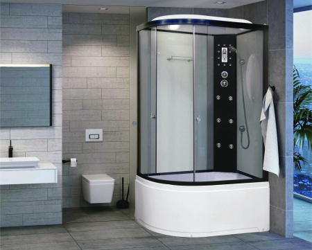 Душевая кабина Niagara Ultra NG-1910-01R 120х80х220, высокий поддон 48 см, стекло тонированное
