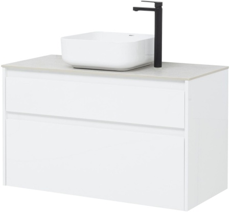 Тумба под раковину Aquanet Nova Lite 100 белый (2 ящика)