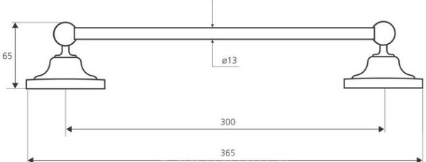 Держатель для полотенец Bemeta Retro 144104017 (37 см)