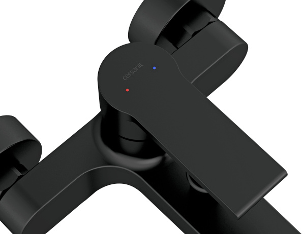 Смеситель для ванны Cersanit BRASKO BLACK однорычажный черный, 63108