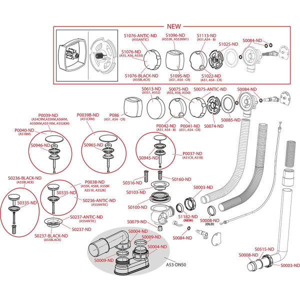 Сифон для ванны Alcaplast автомат комплект хромированный длина 120 cм, A51CR-120