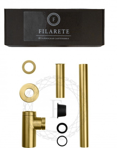 Сифон для раковины FILARETE FL70 (Матовое золото)