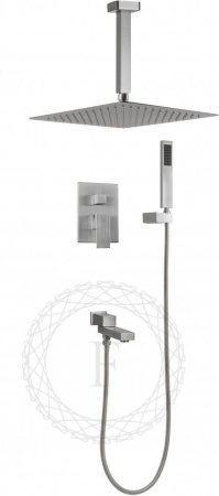Душевая система скрытого монтажа FILARETE Fing FL1042 (Никель)