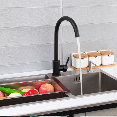 Смеситель для кухни FRAP F40899-4, черный