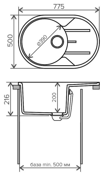 Кухонная мойка TOLERO Classic R-116 №102 Сафари