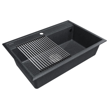 Мойка STEPIA 80, IT-GRANIT, PM117551-DG, графит, 750х510, Paulmark