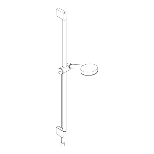 Hansgrohe Pulsify Select S Душевой набор 105 3jet Relaxation EcoSmart cо штангой 90 см черный матовый 24171670
