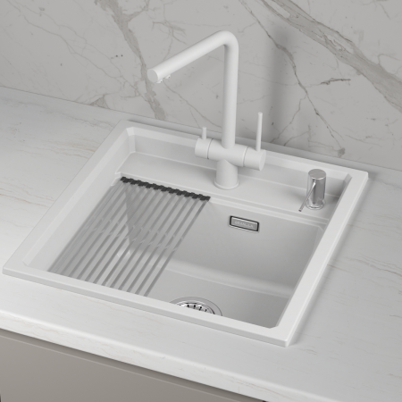 Мойка для кухни Granula Kitchen Space 5002i арктик, 50х51 см, квадратная