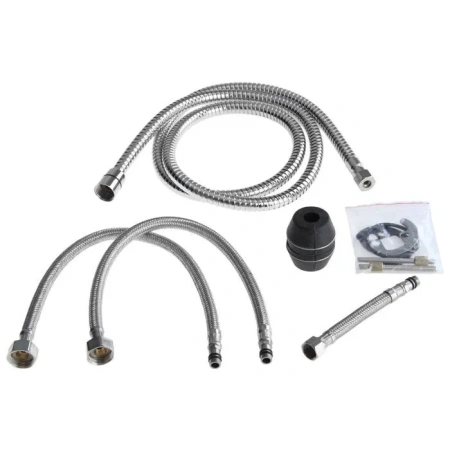 Смеситель для кухни Accoona A5440 с вытягивающейся лейкой, хром