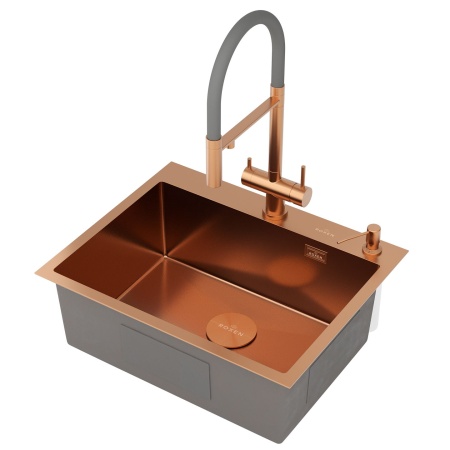 Кухонная мойка RoxenBath Simple 60 PVD бронза  (текстурное покрытие)