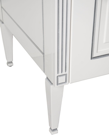 Тумба под раковину Aquanet Паола 120 белый/серебро