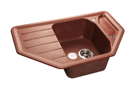 Кухонная мойка GranFest CORNER C-800E красный марс