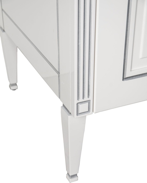 Тумба под раковину Aquanet Паола 120 белый/серебро