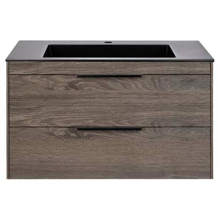 Тумба под раковину Vincea Chiara 2D 800 подвесная, 2 выкатных ящика soft-close, R.Oak