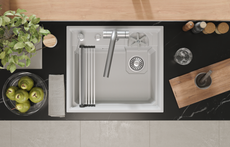 Мойка для кухни Granula Kitchen Space Rinzer 5807R арктик, 58х52 см, прямоугольная