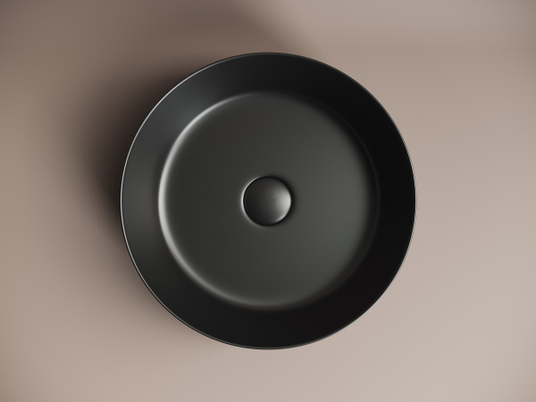 Умывальник Ceramicanova чаша накладная круглая Element 390x390x120мм