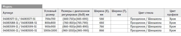 Душевой угол RGW Passage PA-35 90х90 стекло прозрачное, 04083599-011