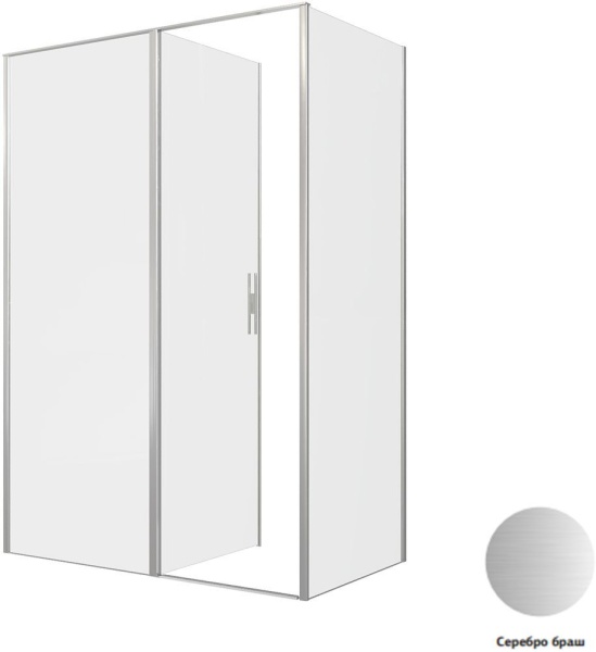 Душевой уголок Allen Brau Priority 140x80 3.31035.BA + 3.31041.BA серебро браш