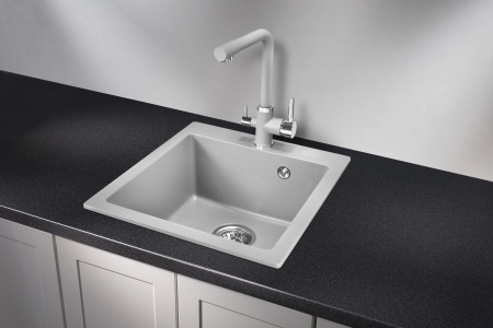 Мойка для кухни Granula 4651 алюминиум, 46,5х51 см, квадратная