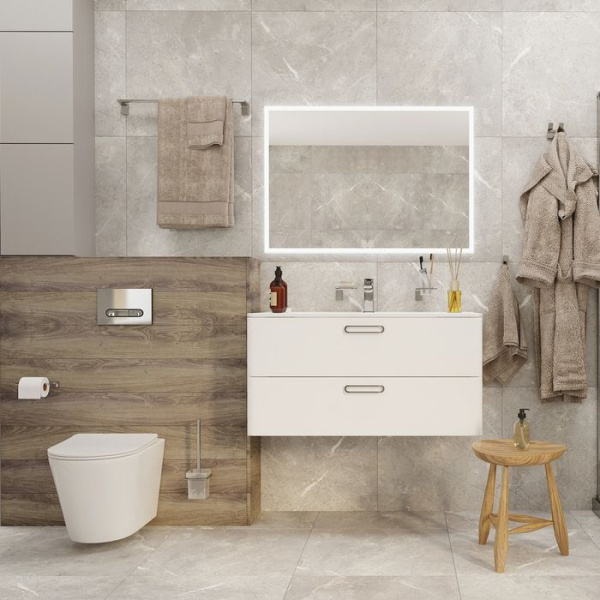 Полотенцесушитель одинарный нержавеющая сталь хром IDDIS Slide SLISC10i49