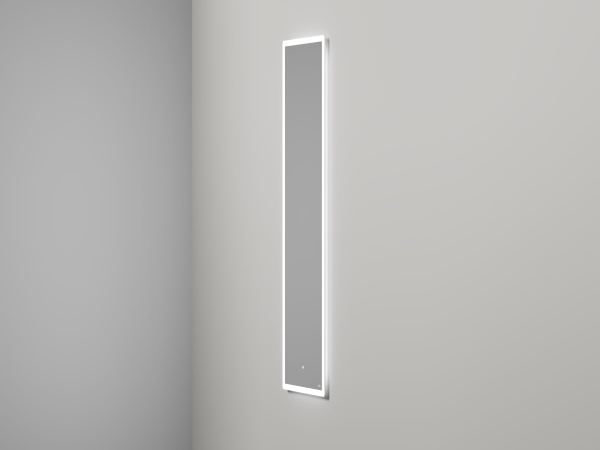 Зеркало для ванной ARMONIA прямоугольное с двойной LED подсветкой 450*1785*25 mm