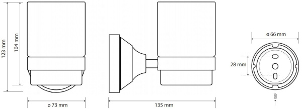 Стакан Bemeta Kera 144710017