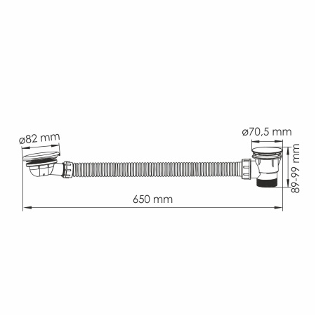 Слив-перелив WasserKRAFT Asphe A333