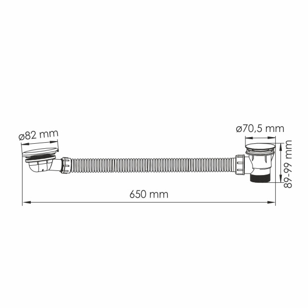 Слив-перелив WasserKRAFT Asphe A333