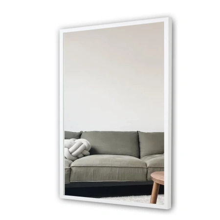 Зеркало EMZE Line в алюминиевой раме 80x90 (белый)