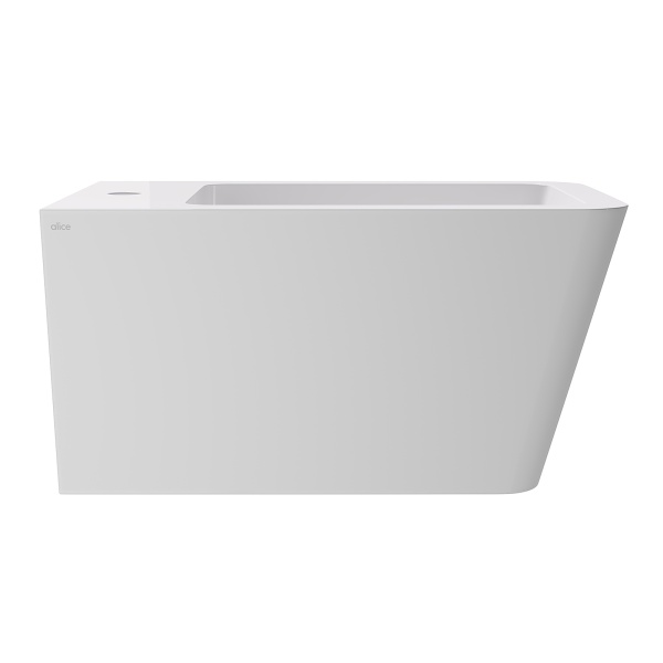 Alice Hide Square Биде подвесное 550*350, белый глянцевый