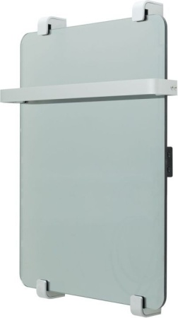 Полотенцесушитель электрический Allen Brau Infinity 60x44 с рейлингом и креплением, серебро браш