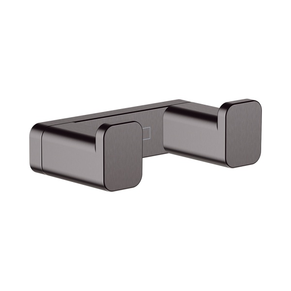 Hansgrohe AddStoris Двойной крючок для полотенец хром-черный матовый 41755340