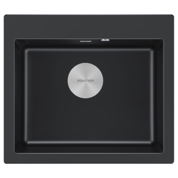 Мойка KANTE 60, IT-GRANIT, PM106052-BLM , черный, 600х520 мм, Paulmark