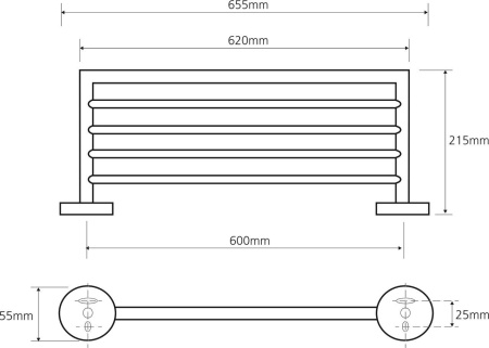 Полочка Bemeta Omega 104205082