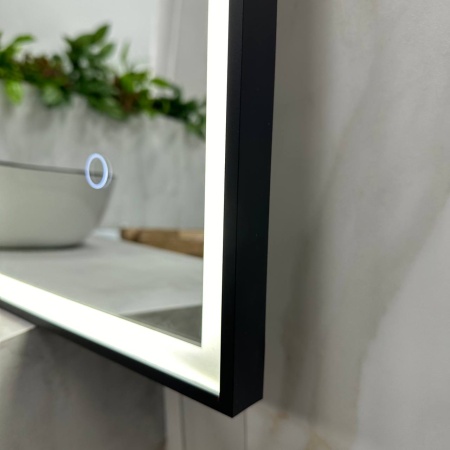Зеркало RoxenBath Sigma (60x80) в черной алюминиевой раме