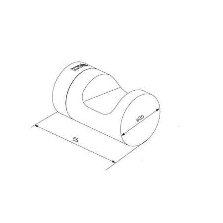 Крючок одинарный IDDIS Noa черный матовый NOABL10i41