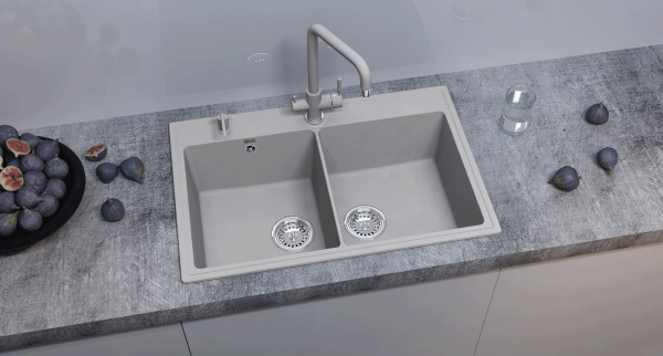 Кухонная мойка Ulgran Quartz Ruma 780-05, бетон