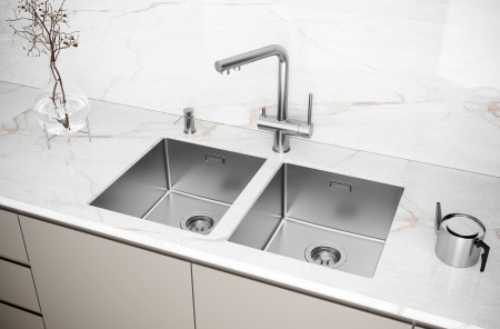 Мойка LASSAN 38 UNI, нерж. сталь, LA38-BS, брашированная сталь, 380х440мм, Paulmark