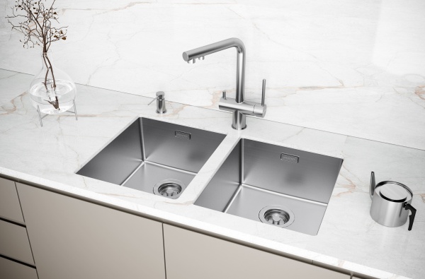Мойка LASSAN 38 UNI, нерж. сталь, LA38-BS, брашированная сталь, 380х440мм, Paulmark