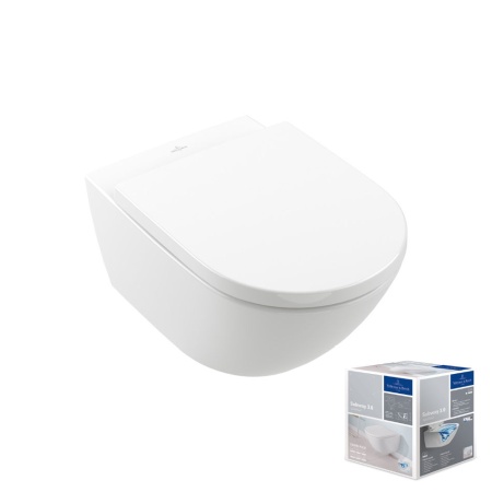 Унитаз Villeroy & Boch Subway 3.0, подвесной с сиденьем, 4670T901